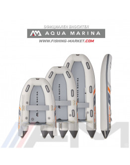 AQUA MARINA - Надуваема моторна лодка с надуваемо твърдо дъно U-Deluxe Speed Promo - 3.50 m